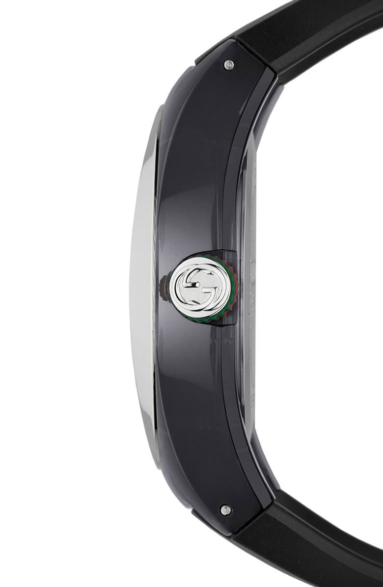Gucci 'Sync - XXL' Rubber Strap Watch, 46mm, Alternate, color, 
