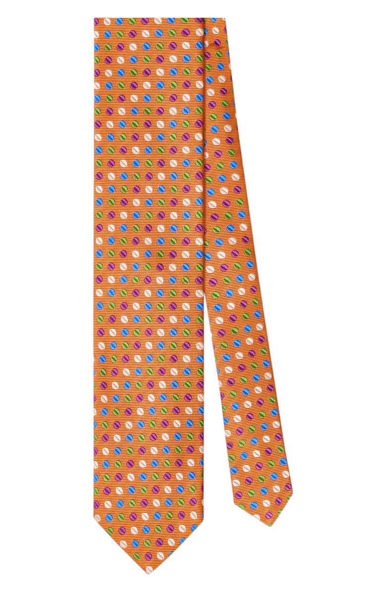 Robert Talbott Robert Geo Circle Jacquard Best of Class Necktie, Main, color, Orange