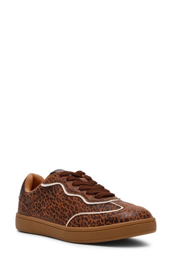 Dolce Vita Dv By Venessa Leopard Low Top Sneaker In Brown