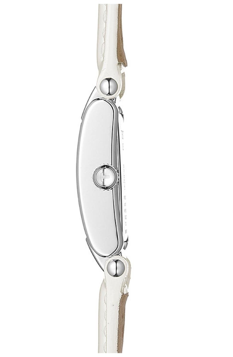 Tissot Women's T-2 Mother of Pearl Diamond Accented Leather Strap Watch- 0.16 ctw, 32mm, Alternate, color,