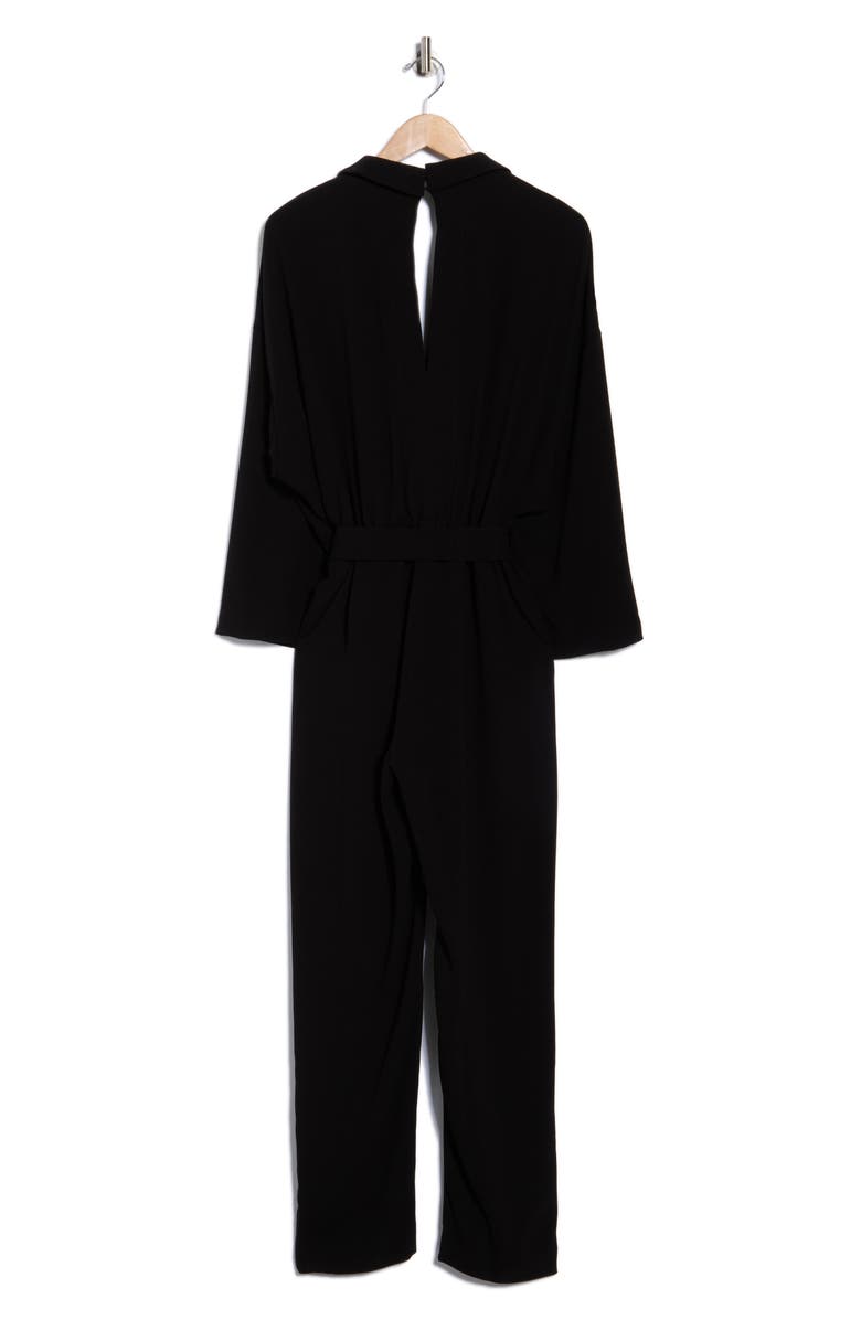 maje Patyn V-Neck Jumpsuit, Alternate, color, Noir