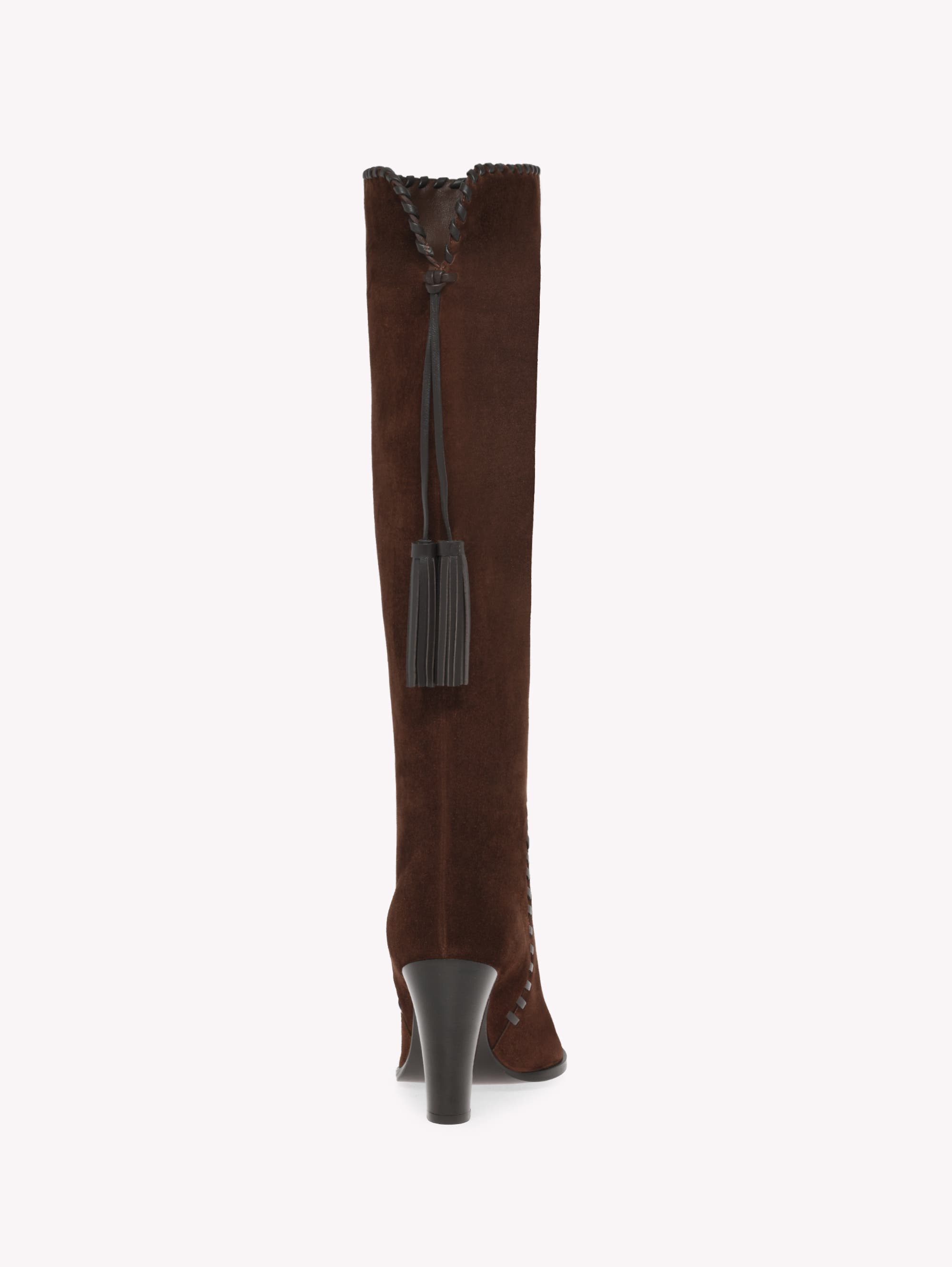Gianvito Rossi Zaira Boot, Alternate, color, Brown Suede And Lamb Leather