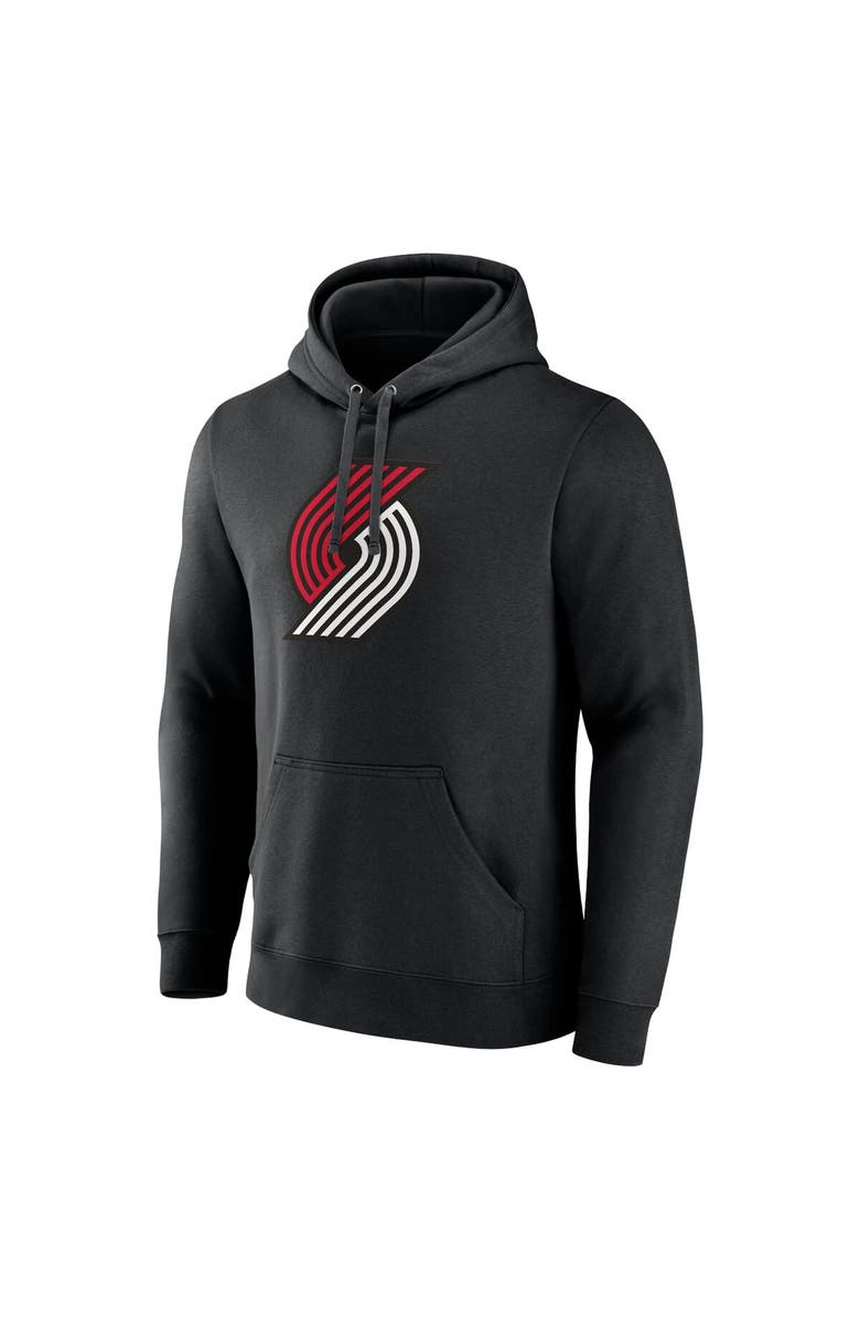 FANATICS Men's Fanatics Branded Black Portland Trail Blazers Primary Logo Pullover Hoodie, Alternate, color,