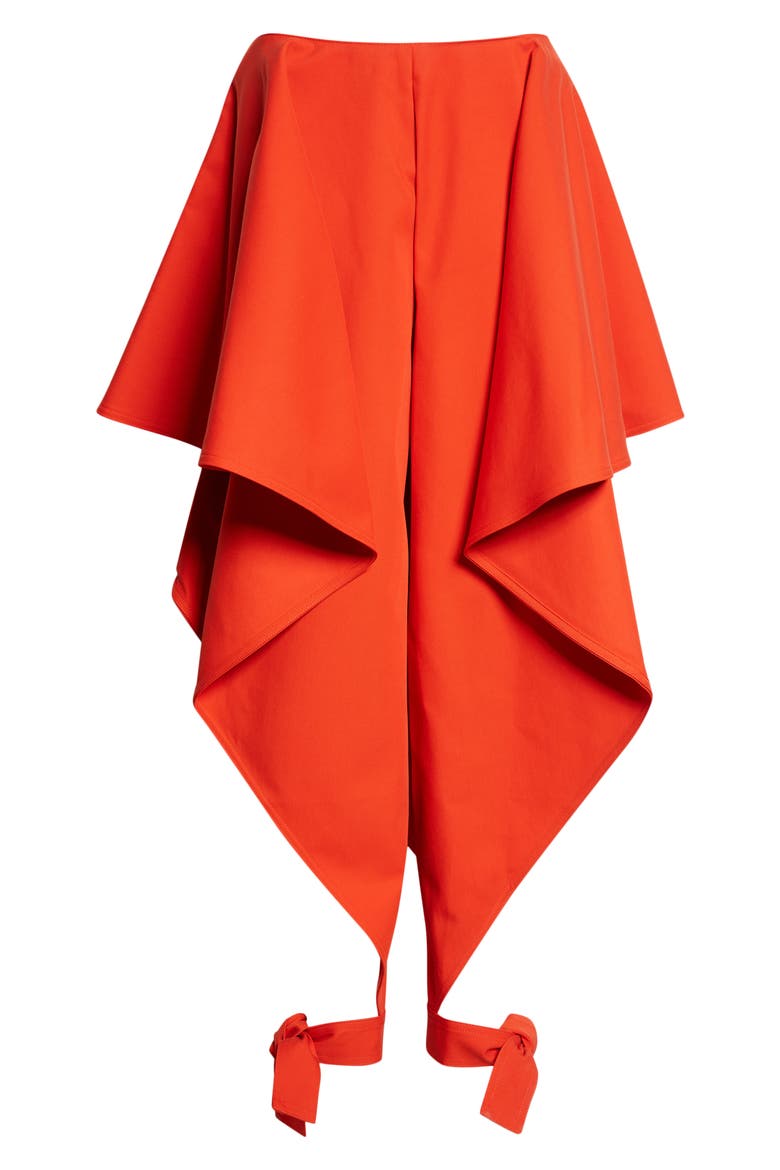 Paneled Cotton Pants, Main, color, ORANGE SANGUINE