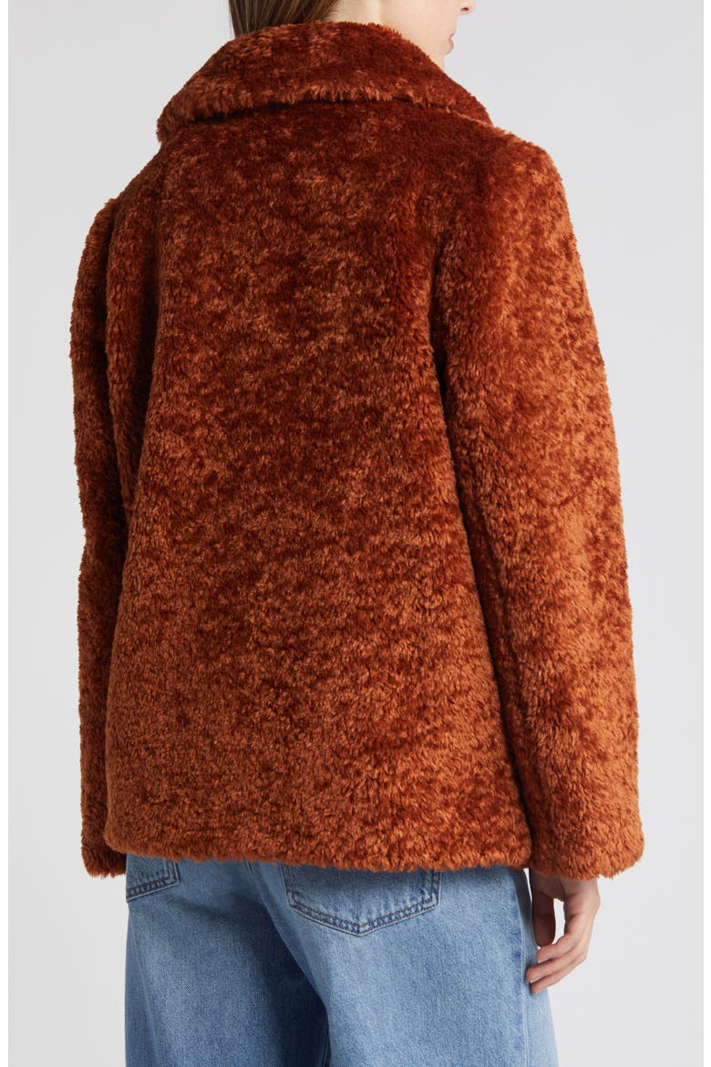 Butter Teddy Jacket, Alternate, color, COGNAC