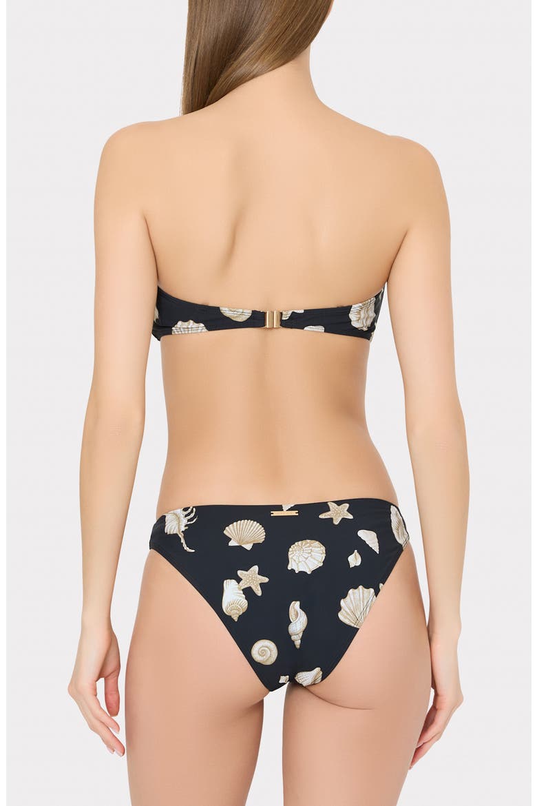 Margot Seashell Bikini Bottoms, Alternate, color, BLACK/ WHITE