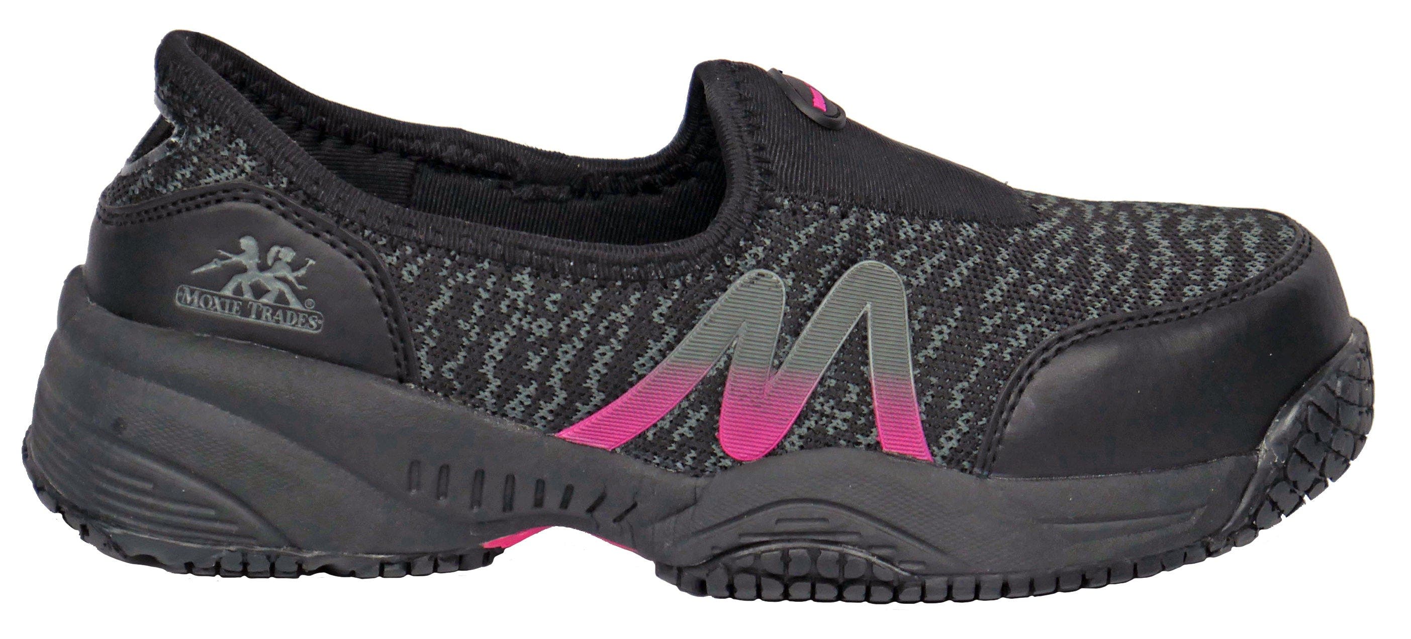 Moxie Trades Moxie Zena Womens Composite Toe Work Shoe, Alternate, color, Black