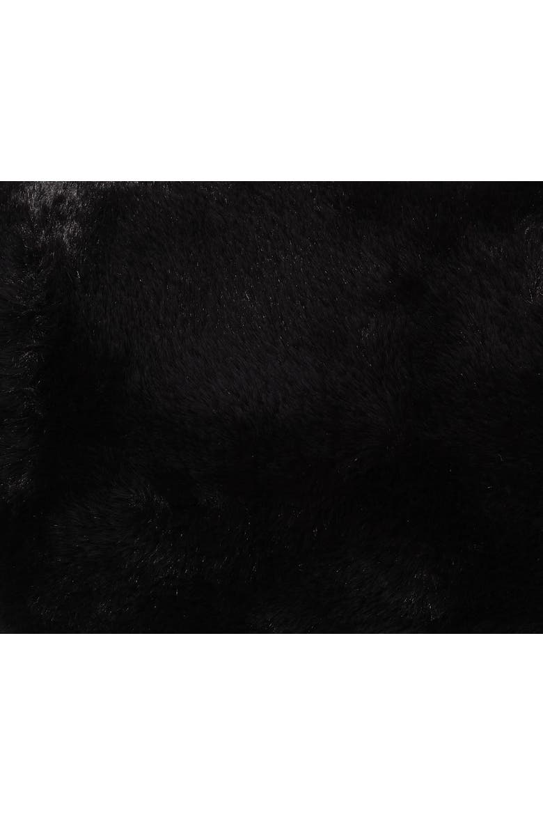 Faux Fur Muff, Alternate, color, Black