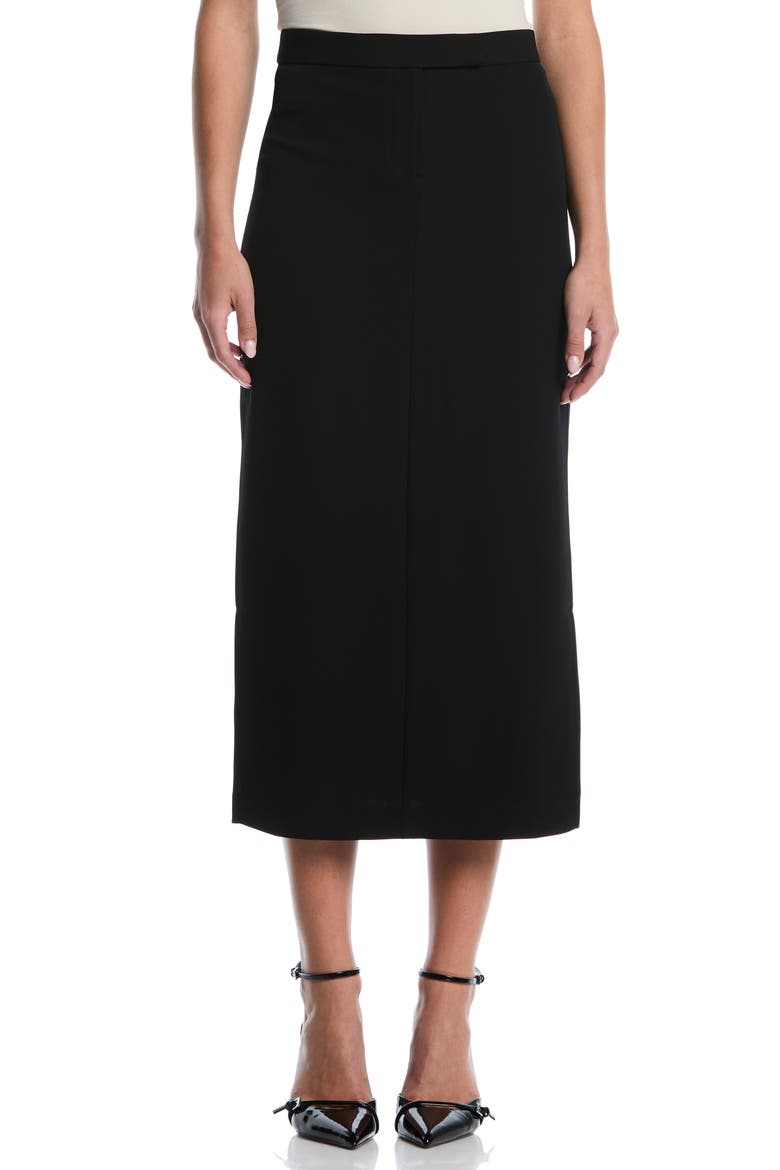 The It Girl Midi Skirt, Main, color, BLACK