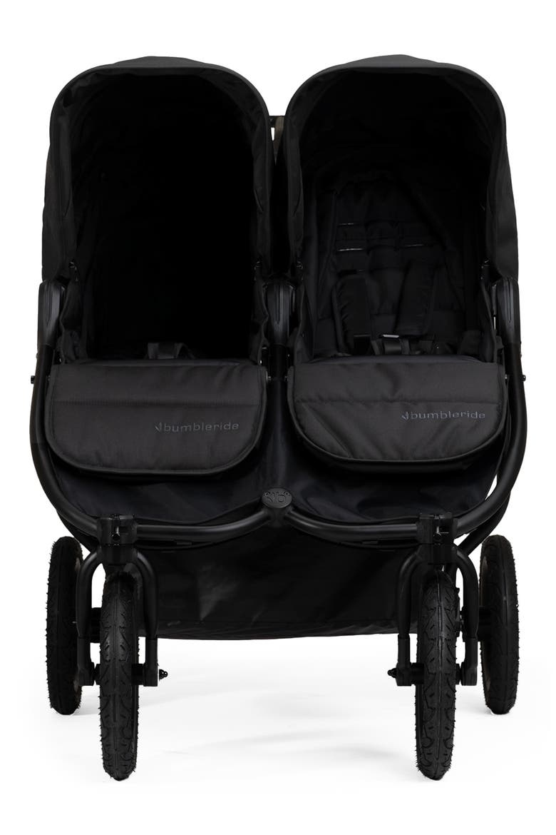 Indie Twin Stroller, Alternate, color, BLACK