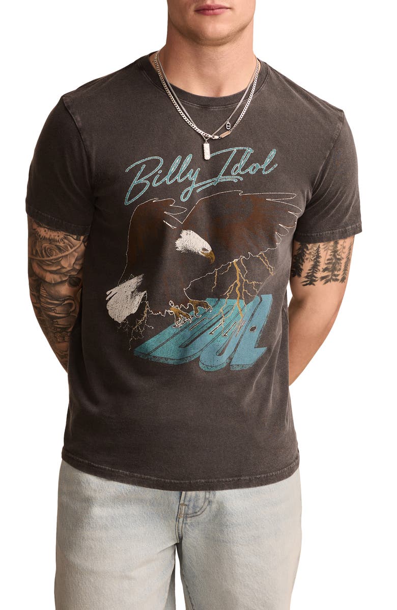 Lucky Brand Billy Idol Cotton Graphic T-Shirt, Main, color,