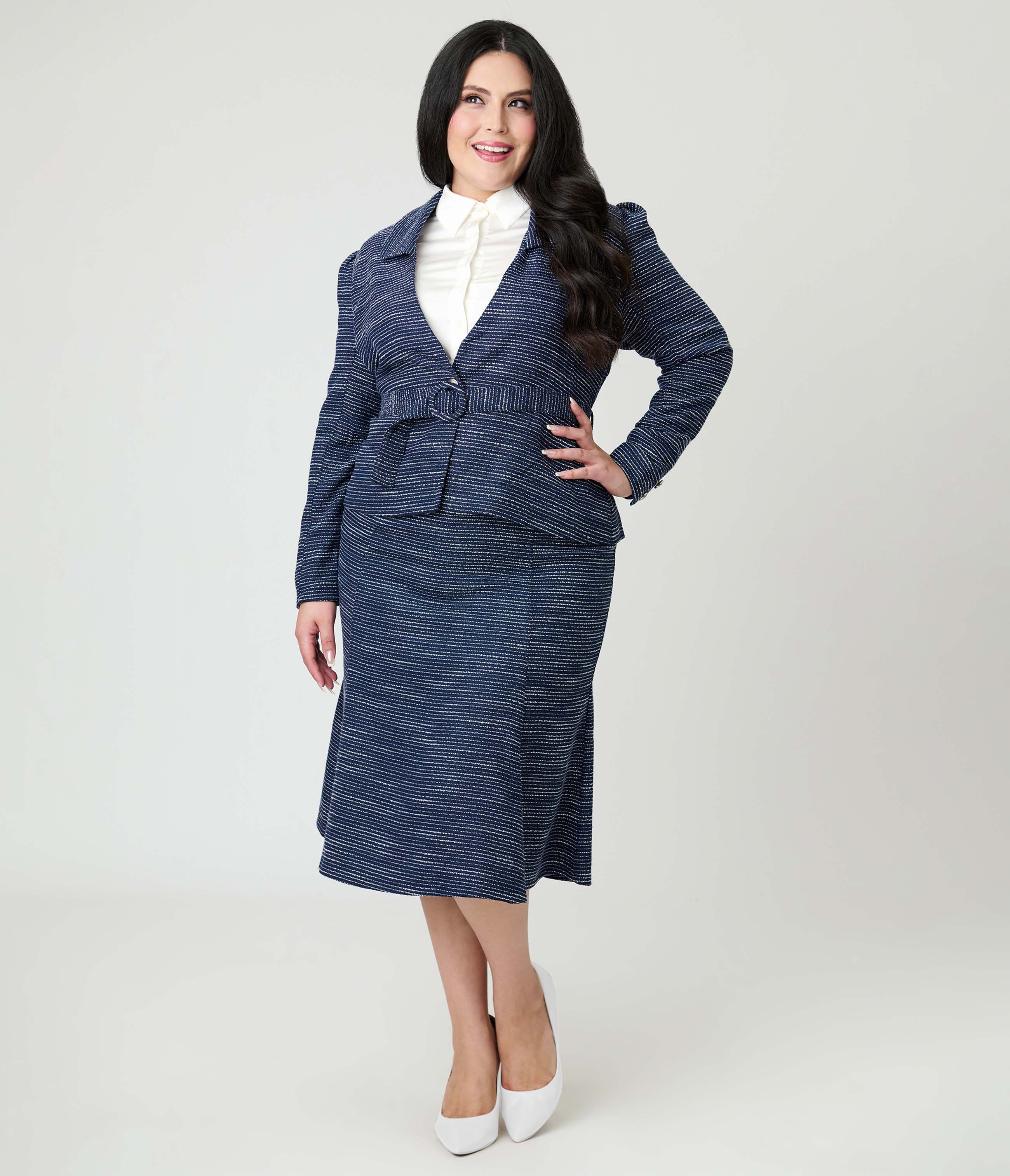 Navy  Tweed