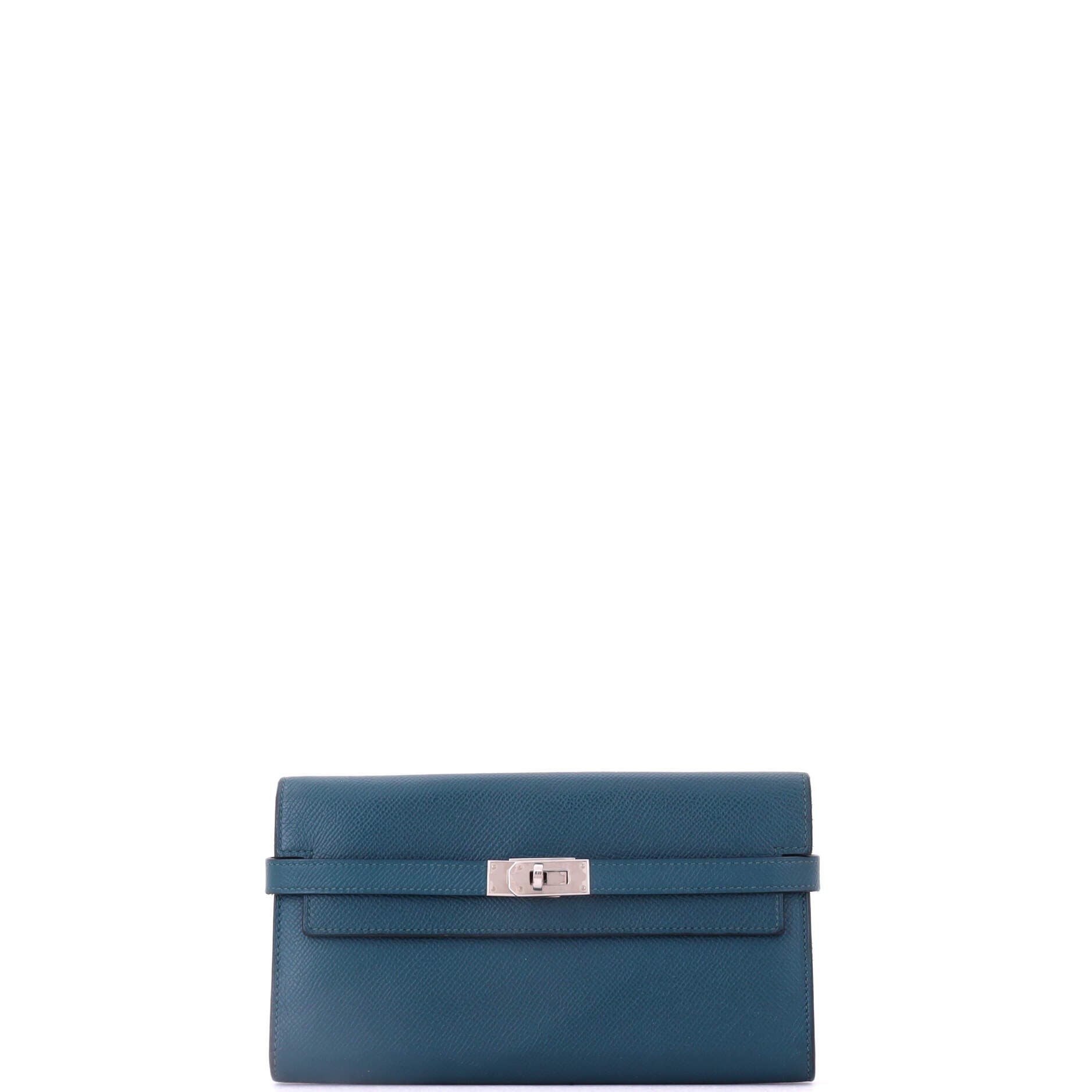 Kelly Wallet Epsom Long, Main, color, Blue