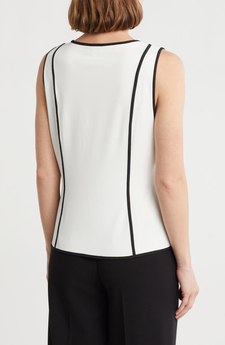 DKNY Sleeveless Slub Jersey Top, Alternate, color, 