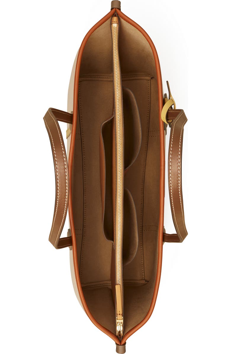 Tory Burch Perry Colorblock Triple Compartment Leather Tote, Alternate, color,