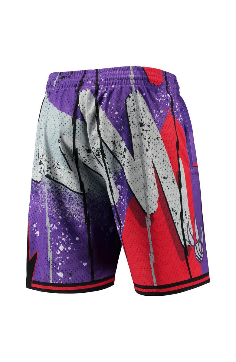 Mitchell & Ness Men's Mitchell & Ness Purple Toronto Raptors Hardwood Classics 1998 Hyper Hoops Swingman Shorts, Alternate, color, Purple