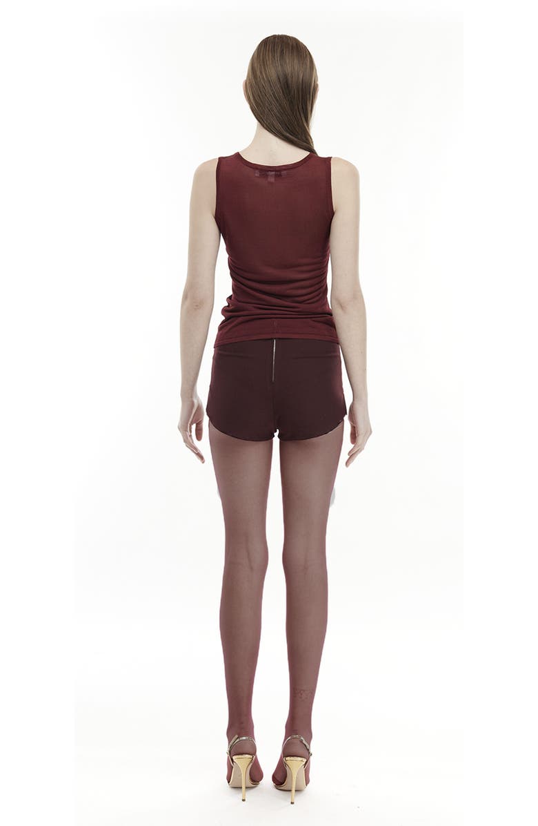 Mother of All Greta Shorts, Alternate, color, Burgundy