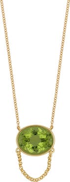 Bony Levy 14K Gold Peridot Pendant Necklace
