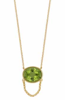 Bony Levy 14K Gold Peridot Pendant Necklace