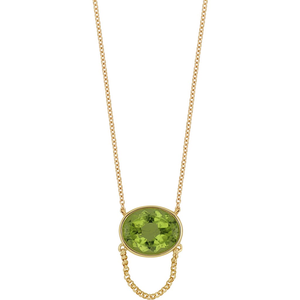Bony Levy 14k Gold Peridot Pendant Necklace