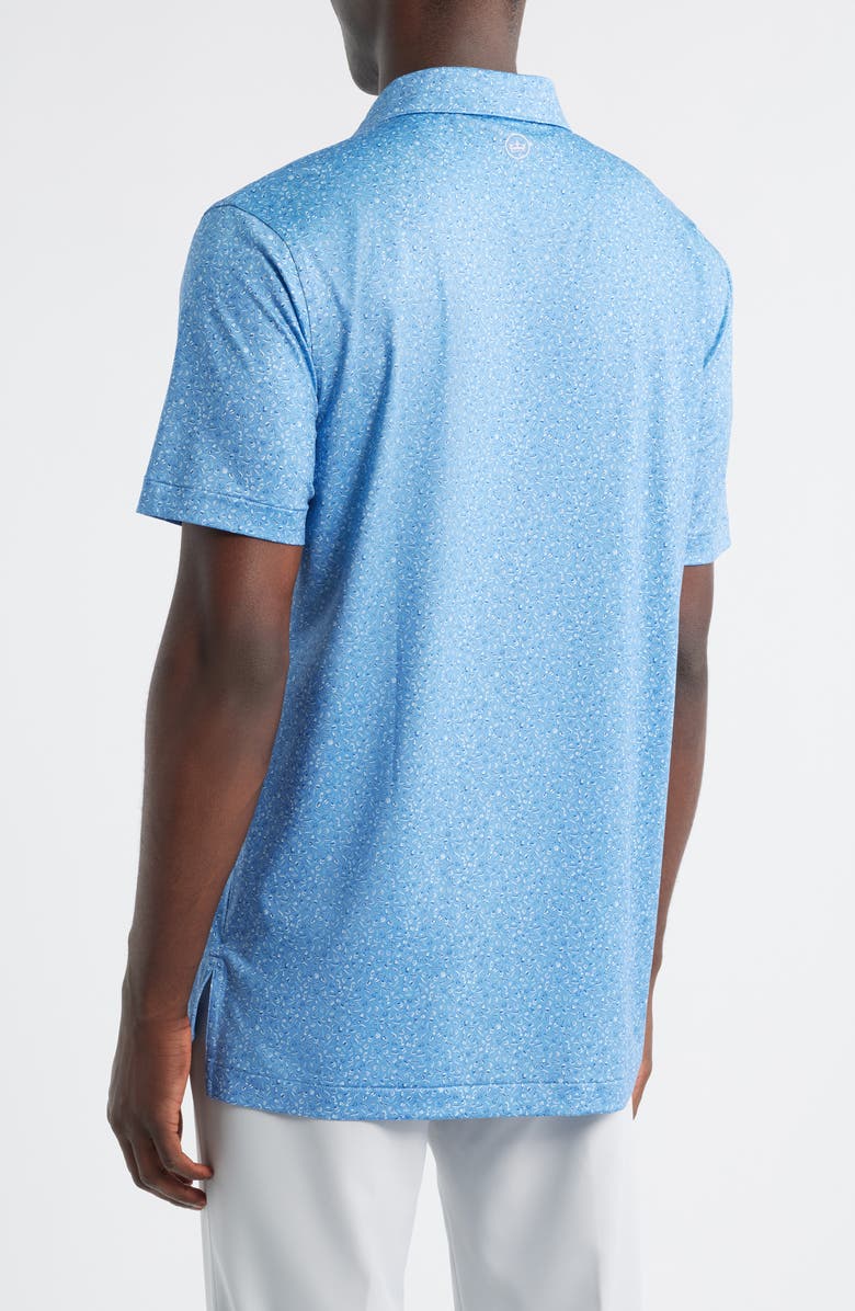 Peter Millar Champaigne & Caviar Performance Jersey Polo, Alternate, color, Evening Tide