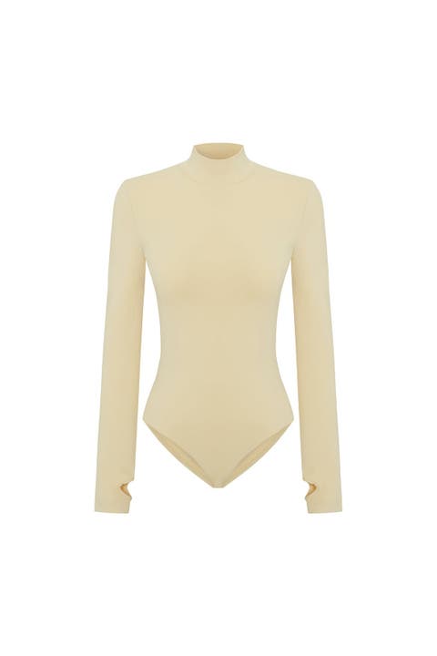 Cotton High Neck Bodysuit