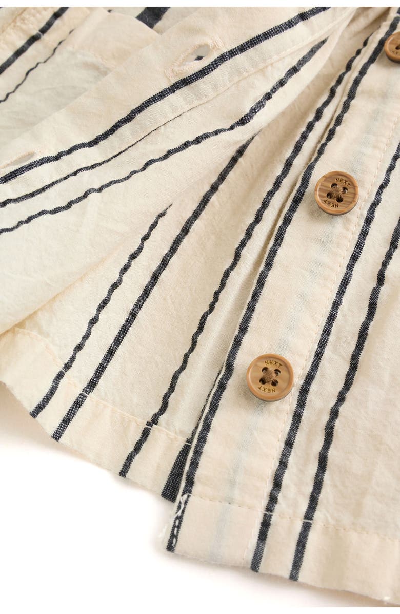 NEXT Kids' Mono Stripe Peplum Top & Pants Set, Alternate, color, Ivory Multi