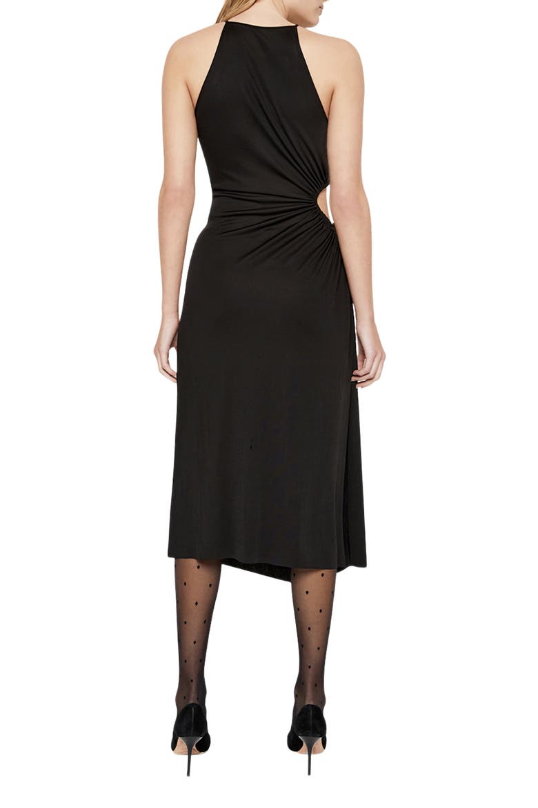 Mimosa Cutout Sleeveless Midi Dress, Alternate, color, BLACK
