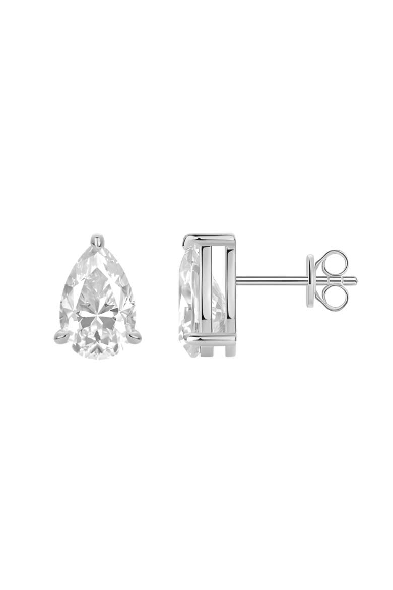 Sterling Silver Pear Shaped Earrings, Main, color, Silver