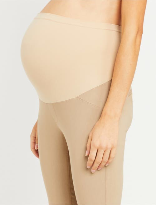 Motherhood Maternity Mia Secret Fit Over The Belly Slim Straight Leg Pant In Khaki