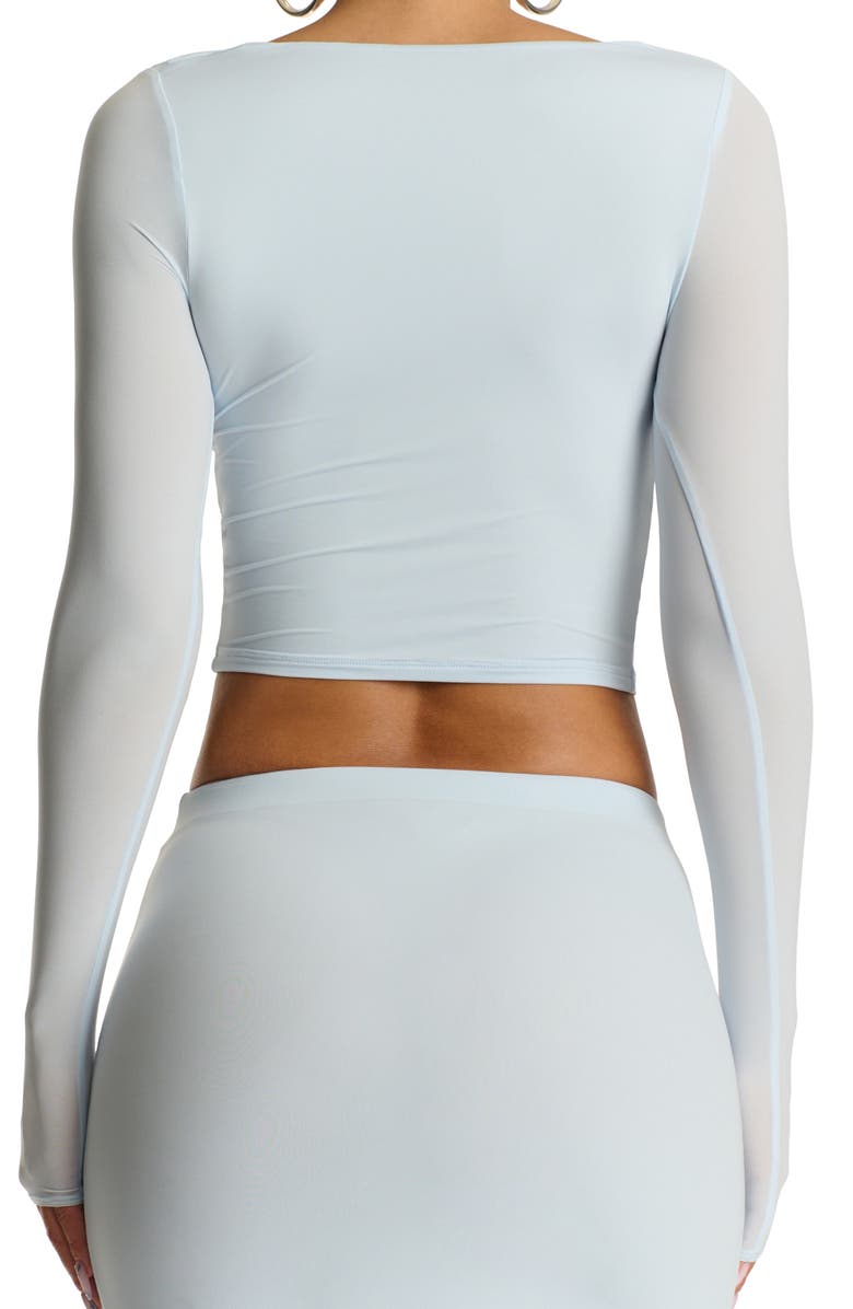 Naked Wardrobe Cowl Neck Crop Top, Alternate, color, 