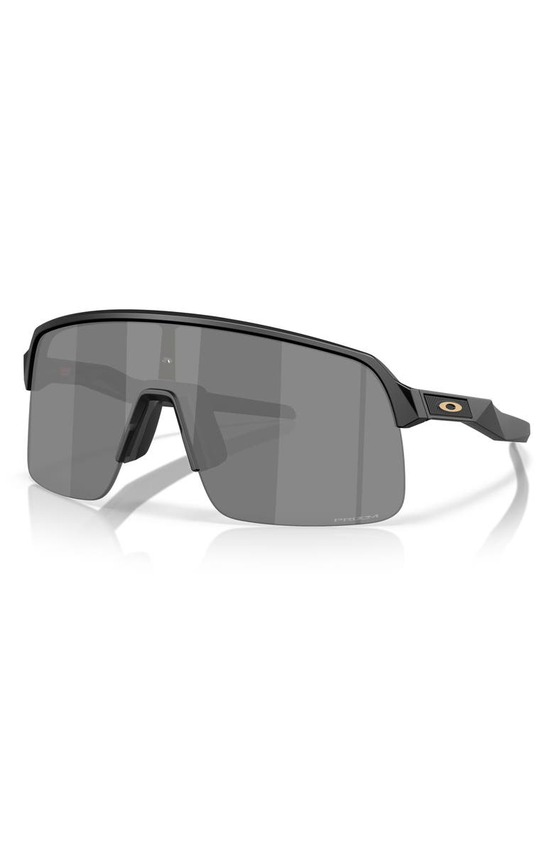 Oakley Sutro Lite Players Collection 39mm Prizm<sup>™</sup> Polarized Wrap Shield Sunglasses, Alternate, color, Shiny Black