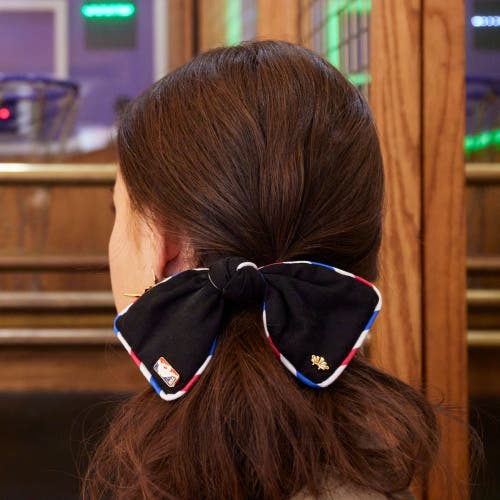 Lele Sadoughi Nba Bow Barrette In Black