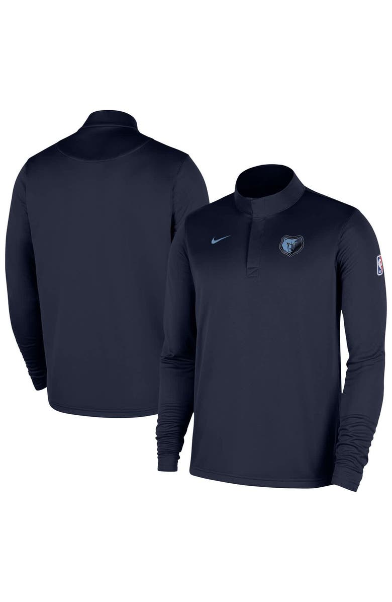 Nike Men's Nike Navy Memphis Grizzlies 2025/26 Authentic Coaches Quarter-Zip Dri-Fit Top, Main, color, Navy