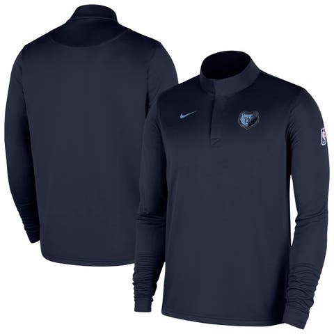 Men's Nike Navy Memphis Grizzlies 2025/26 Authentic Coaches Quarter-Zip Dri-Fit Top