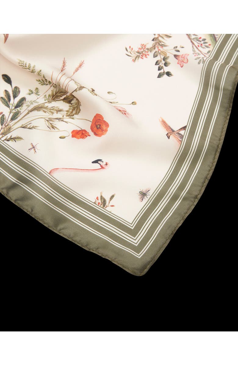 Fable England Wonderland Toile Silky Scarf, Alternate, color, Cream