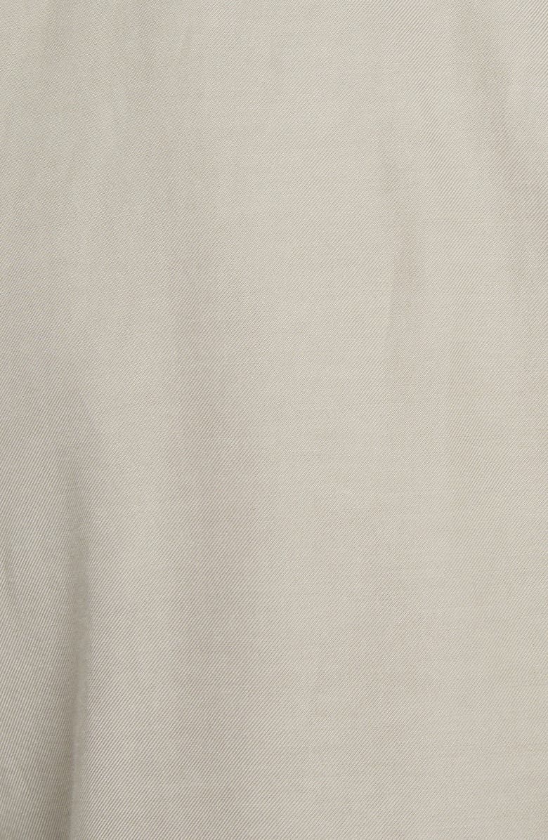 TOM FORD Military Fit Fluid Twill Button-Up Shirt, Alternate, color, Soft Grey