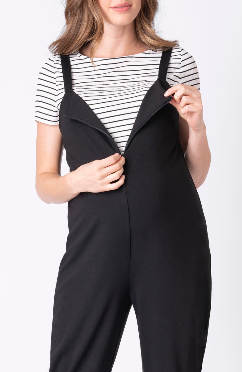 Seraphine Jersey Maternity/Nursing Jumpsuit, Alternate, color, 