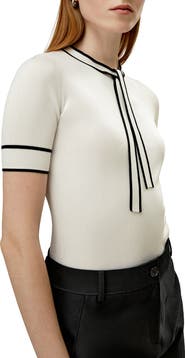 Lilysilk LILYSILK Women's Silk Knit Top with Ribbons