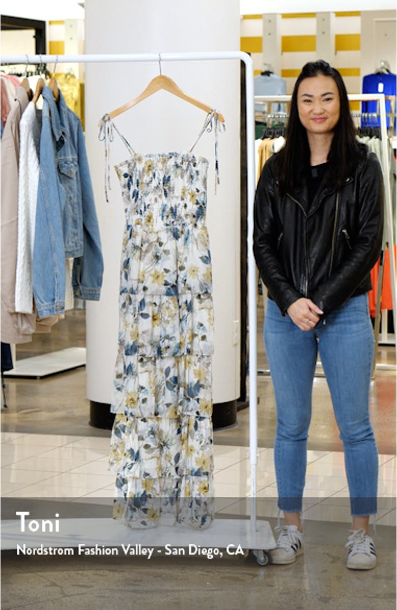 Floral Tiered Maxi Sundress, sales video thumbnail