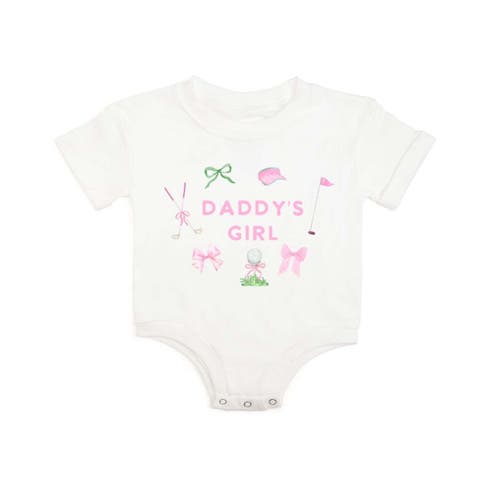 Daddy's Girl Golf Icon Short Sleeve Romper (Baby)