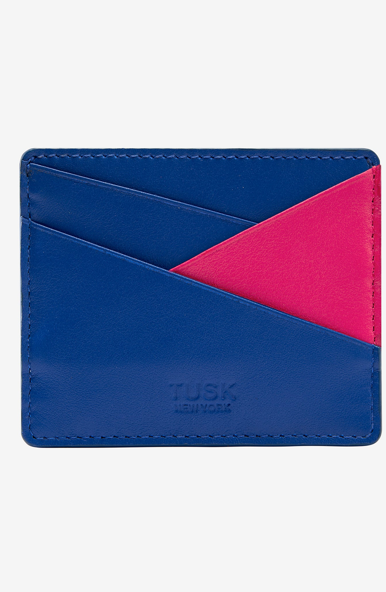 Tusk Joy Card Case, Main, color, Iris / Geranium