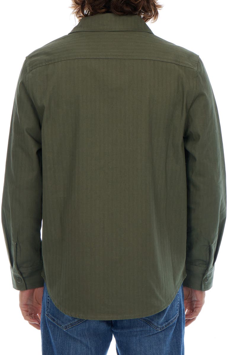 PX Herringbone Cotton Work Shirt, Alternate, color, Dark Green