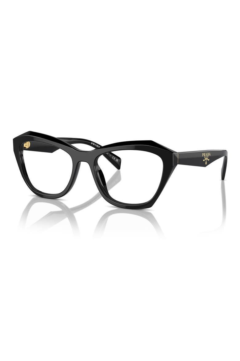 54mm Butterfly Optical Glasses, Alternate, color, BLACK