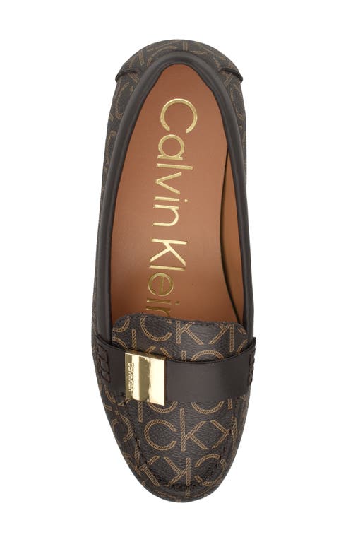 Calvin Klein Lisa Loafer In Brown Logo