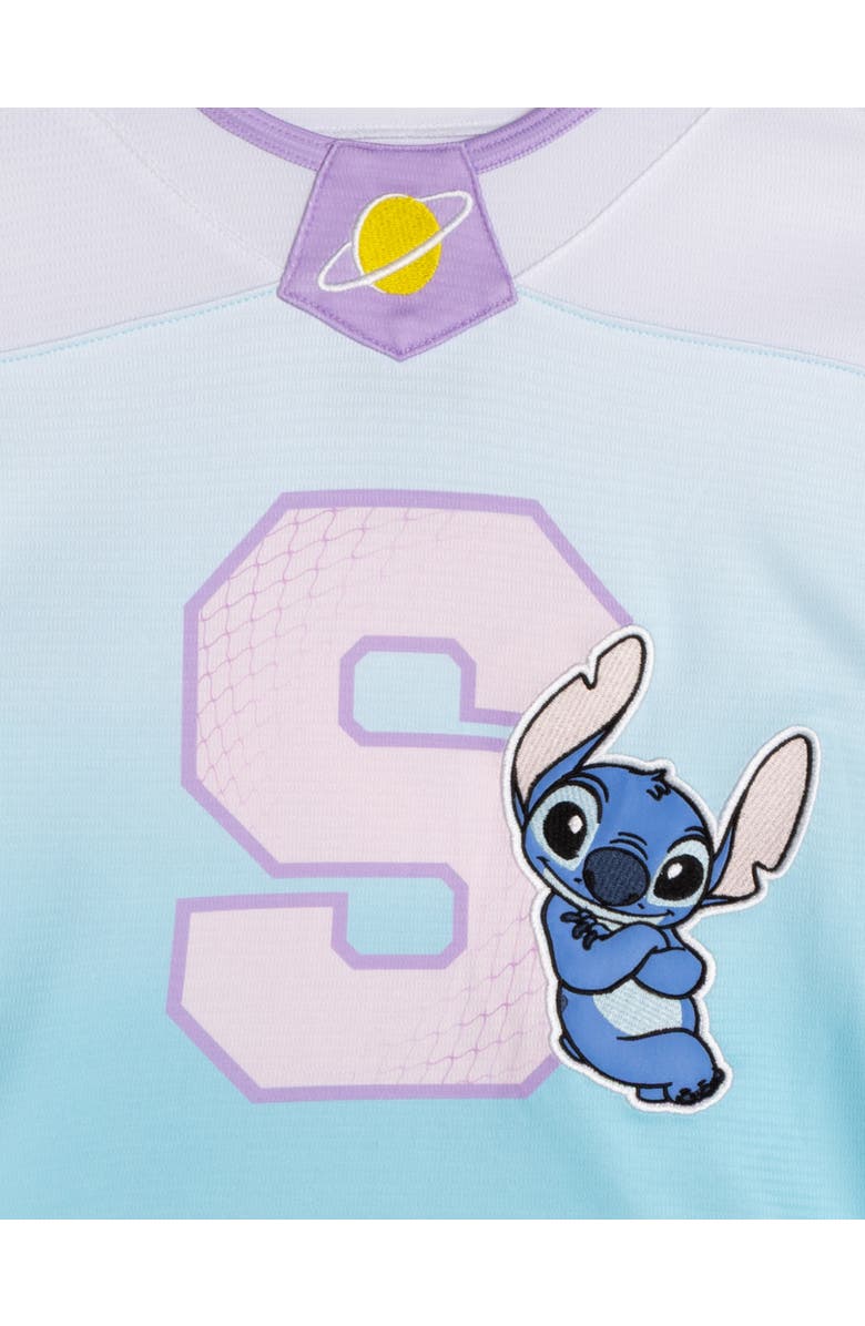Disney Lilo & Stitch Athletic Hockey Jersey, Alternate, color, Sky Blue White Stitch