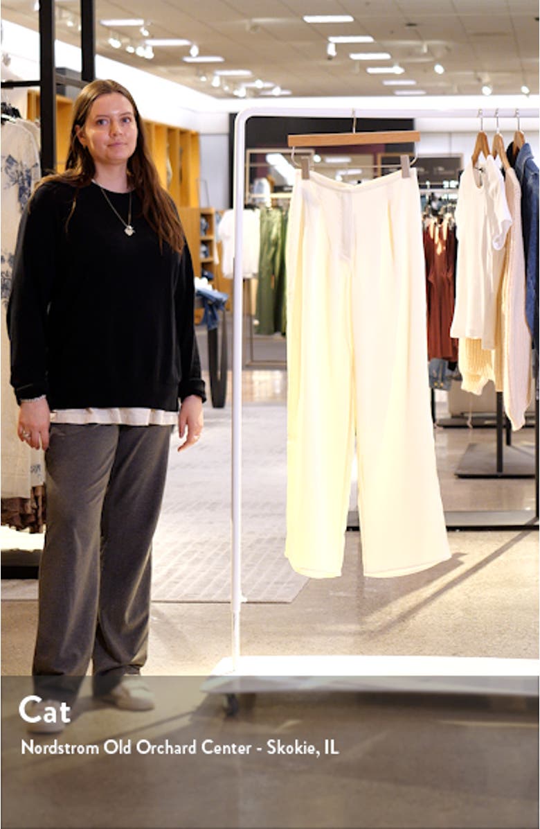 Flowy Wide Leg Satin Pants, sales video thumbnail