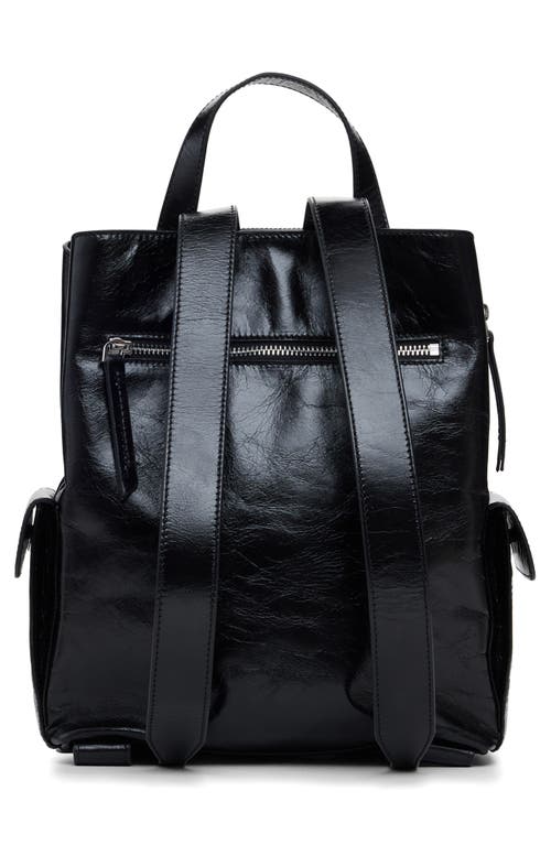Desigual Mini Leather Backpack In Black