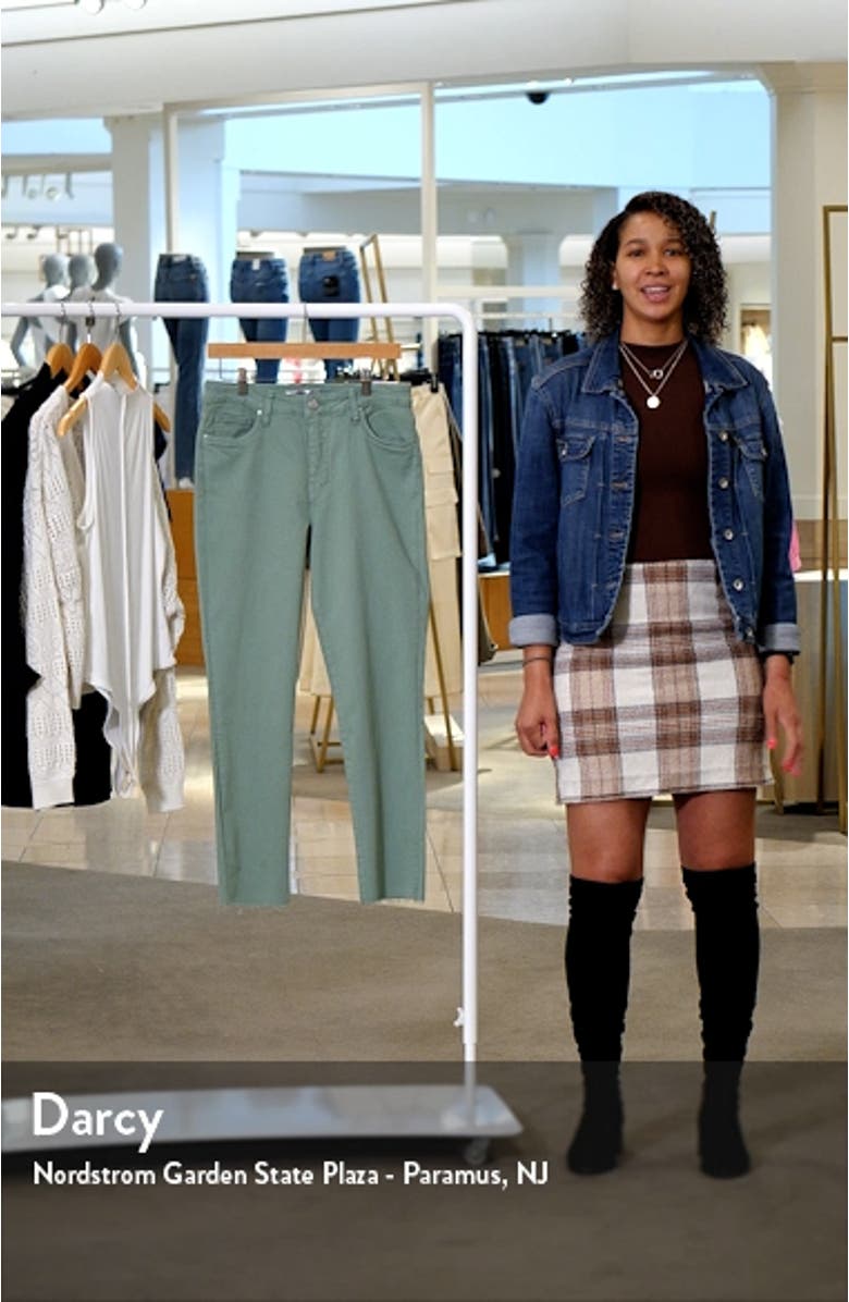 Reese Fab Ab Raw Hem High Waist Ankle Slim Jeans, sales video thumbnail