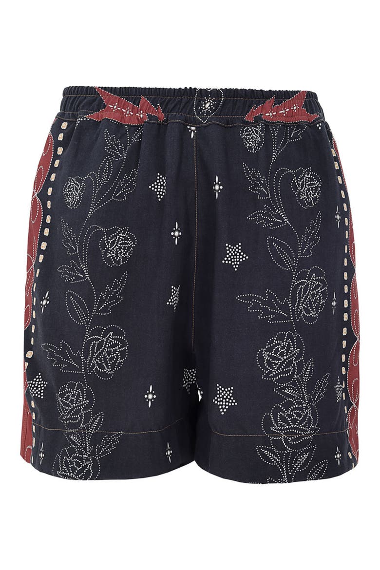 Linny Bowly Cover-up Shorts, Alternate, color, BLACK